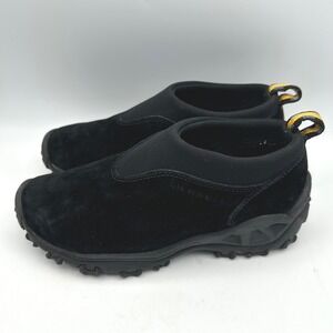 Merrell Women Size 6 Winter Jungle Moc Black Suede Slip On Shoes Casual